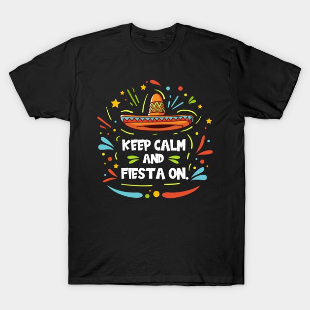 Cinco de Mayo Fiesta Mexico Sombrero T-Shirt by Teesparo